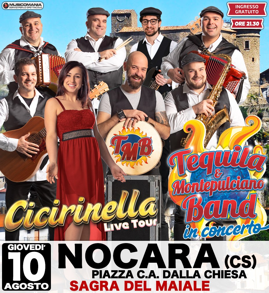 locandina band in concerto a nocara